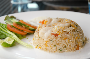 riz crevette cookeo avec salade